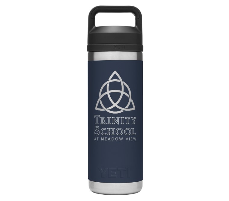 Navy Insulated Metal Yeti Water Bottle - 18 oz Main Image